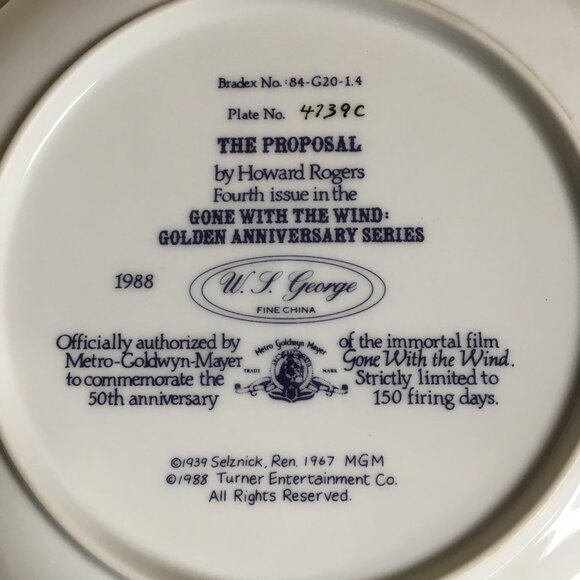 2/40 Gone With the Wind Golden Anniversary 'The Proposal' Howard Rogers - Picture 5 of 10